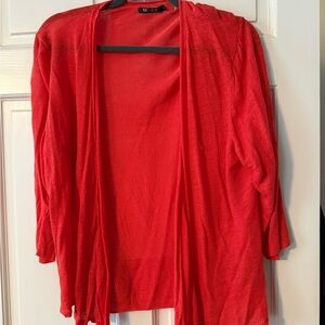 NIC+ZOE Vibrant orange Women's Cardigan